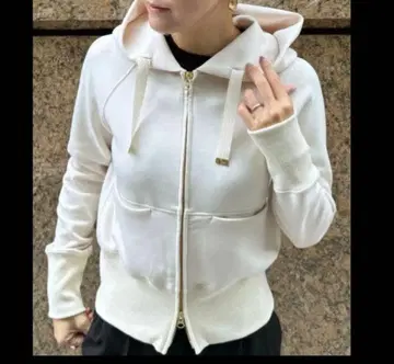 JENNE 크림색 집업 후디