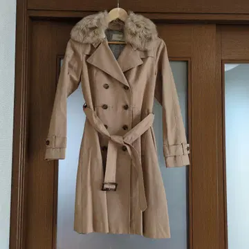 FRAY I.D 퍼 트렌치코트