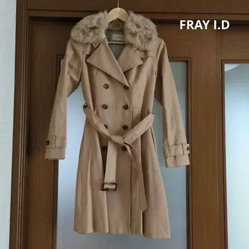 FRAY I.D 퍼 트렌치코트