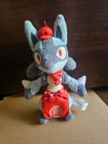 포켓몬 센터 포켓몬 카페 루카리오 봉제 인형