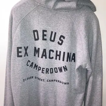 DEUS EX MACHINA 그레이 후디 기장 65 가슴 너비 50
