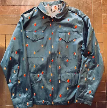 son of the cheese 화염 새틴 자켓