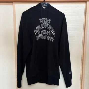 Champion 블랙 후드티 LARGE