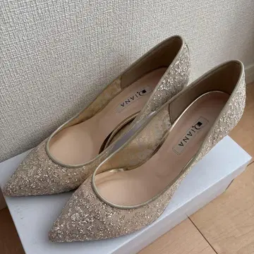 다이애나 하이힐 플라티나/글리터 튤