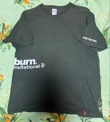 초레어 다트 burn. Japan Tour 2005 그린 T셔츠 L