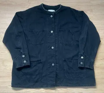 아메리칸 홀릭 데님 커버올 블랙 M 사이즈