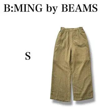 [ 비밍 바이 빔즈 ] 린넨 혼방 와이드 팬츠 [ S ] 루즈핏