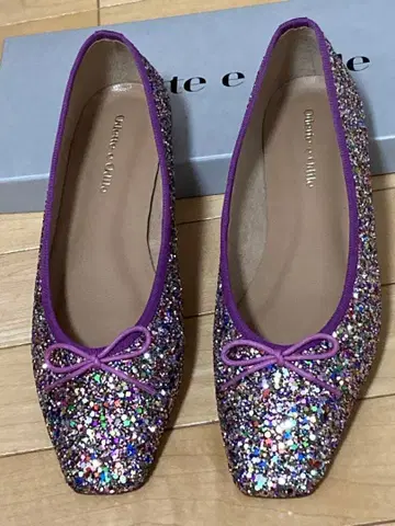 오데뜨 오딜 글리터 발레 슈즈