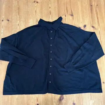 TANG! 블랙 긴팔 니트 가디건