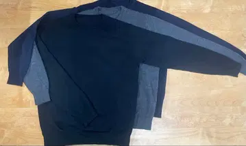 무인양품 워셔블 울 긴팔 크루넥 스웨터 3개 세트 L 사이즈