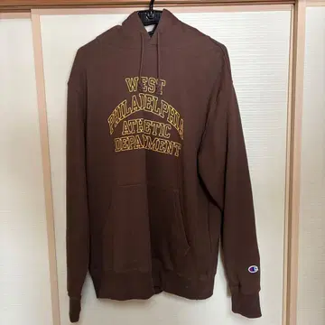 Champion 브라운 후드티 L 사이즈