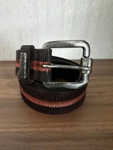 REPLAY 스트라이프 디자인 벨트