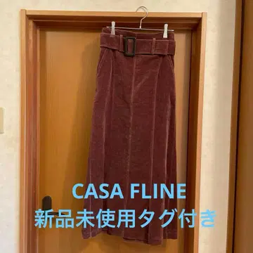 CASA FLINE 카사플라인 벨벳 코튼 롱 스커트