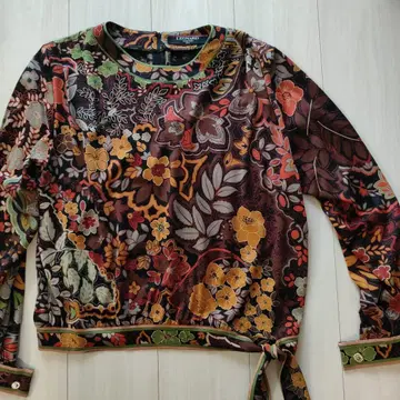 LEONARD 꽃무늬 긴팔 니트