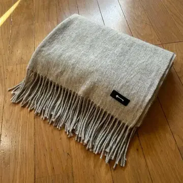 캐시미어 혼방 멜란지 그레이 머플러