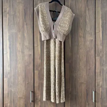 todayful 라메 니트 베스트 & 니트 팬츠