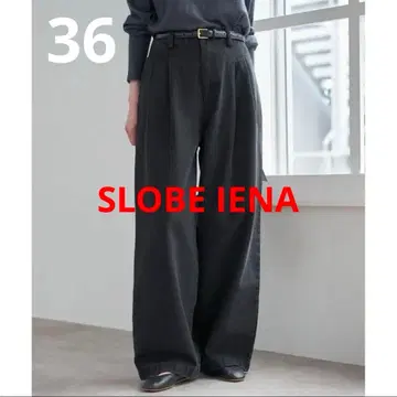 SLOBE IENA LEDENIM BLUR TUCK TROUSER 데님