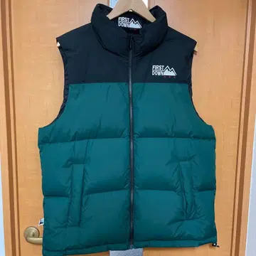 FIRST DOWN 다운 베스트 그린 블랙