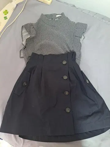 snidel 상의, 미니 스커트 세트