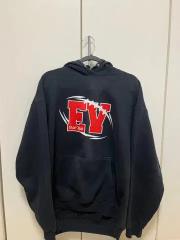 EV Grid Kid's 후드 부착 후드티 블랙