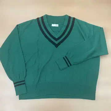 아바하우스 드 비네트 NOMINE 그린 V넥 니트 스웨터