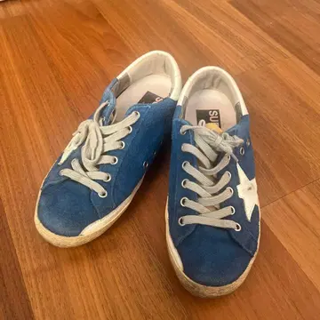 GOLDEN GOOSE SUPERSTAR 파랑 스니커즈