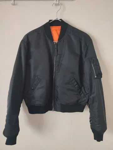 ALPHA MA-1 숏 블랙 M