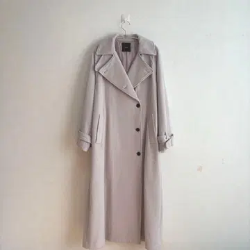 anuans 아뉴앙스 울 트렌치코트 핑크 M 사이즈