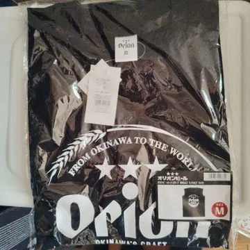 오리온 맥주 T셔츠 M 사이즈 블랙