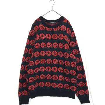 COOTIE : 로즈 패턴 스웨터