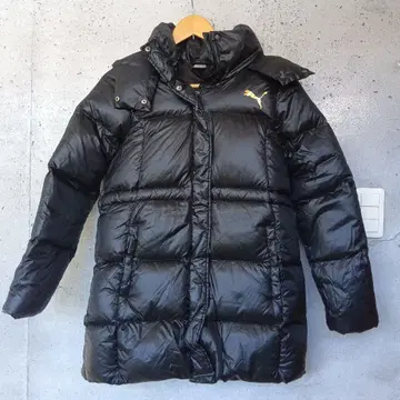PUMA 블랙 다운 자켓 벤치 코트 M