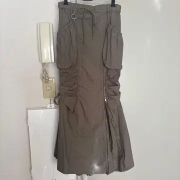 SLY 오픈 집 머메이드 카고 스커트 M