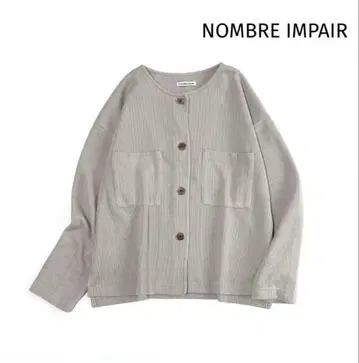 새상품급 놈브르 임페어 노카라 리브 메탈 버튼 가디건