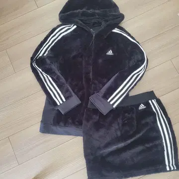 컨디션 최상 adidas 플리스 셋업 블랙