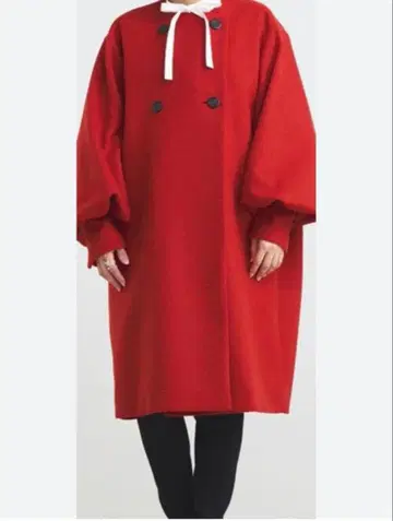 요리 yori 더블 퍼프 슬리브 코트