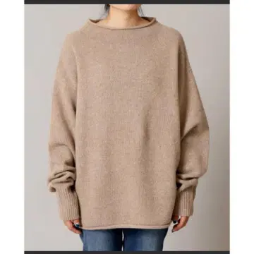 Plage 플라주 캐시미어 혼방 슈퍼 파인 울 니트 베이지