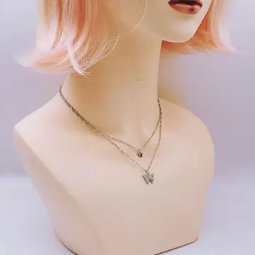 2 목걸이 나비 모티브 B 버터플라이 초커 실버 한국