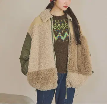 완판 색상! 니코앤드 패치워크 보아 블루종