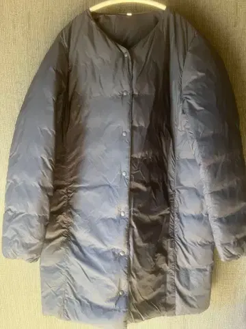 MUJI muji 다운 자켓 코트 네이비