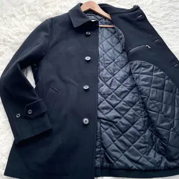컨디션 최상 매킨토시 철학 멜톤 코트 충전솜 퀼팅 네이비 M