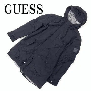 LA8737 GUESS 게스 마운틴 파카 코트 블랙 폴리에스테르 L