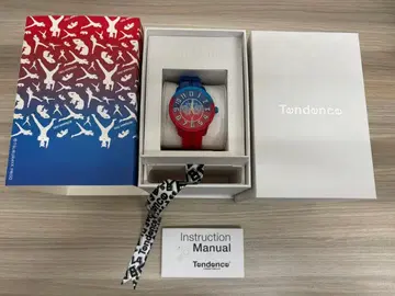 Tendence 손목시계 빨간색 파랑