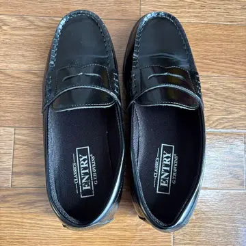 블랙 로퍼 합성 피혁 24.5