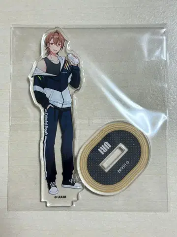 컬러풀 피치 카라피치 유리 아크릴 스탠드 훼미리마트 콜라보