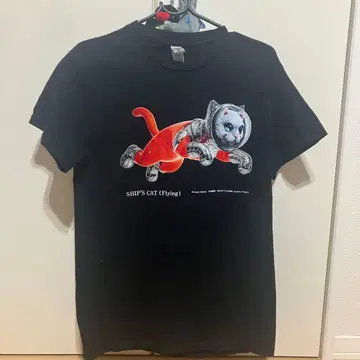 KENJI YANOBE SHIP'S CAT T셔츠 블랙 S사이즈