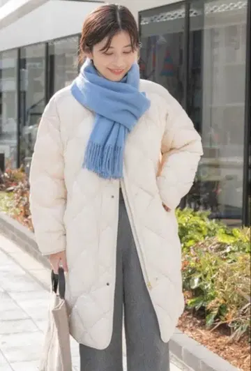 어반 리서치 DOORS 라이트 다운 퀼팅 롱 코트