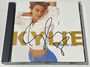Kylie Minogue Rhythm of Love 사인 포함 CD
