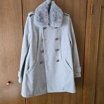 INGNI 퍼 포함 그레이 코트