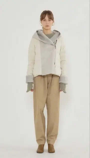 [ Yosoou/플라티나 클리닝 완료 ] 페이크 무스탕 후드 자켓