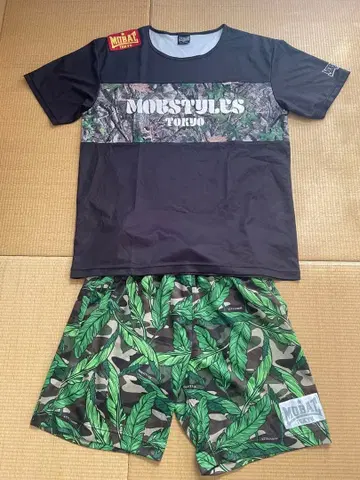 몹스타일 티셔츠 하프 팬츠 세트